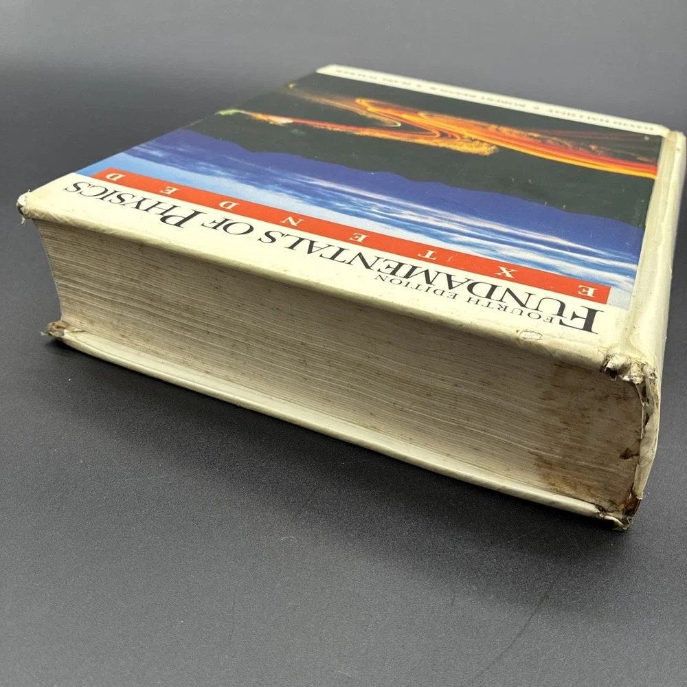 Fundamentals of Physics David Halliday Hardcover Textbook Acceptable Condition